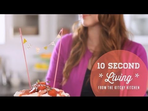 DIY Cake Bunting. 10 Second Living