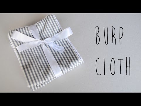 DIY How to Make Baby Burp Cloth (Easy Baby Shower Gift) | Ali Coultas