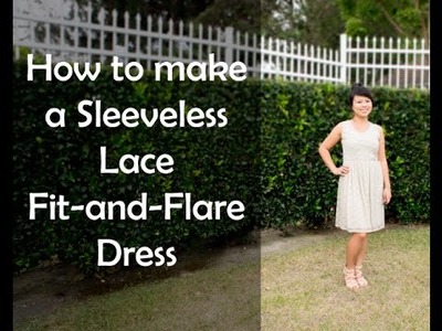 DIY Lace Fit and Flare Dress