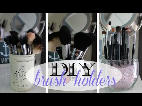 DIY makeup brush holders | Quick and Easy