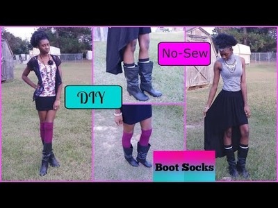 DIY No-Sew Boot Socks. Leg warmers + Outfit Styling