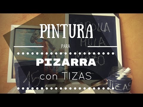 Pintura de pizarra con tiza (Chalk paint with chalk DIY)