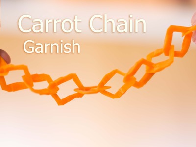 Amazing Carrot Chain Carving (must see)