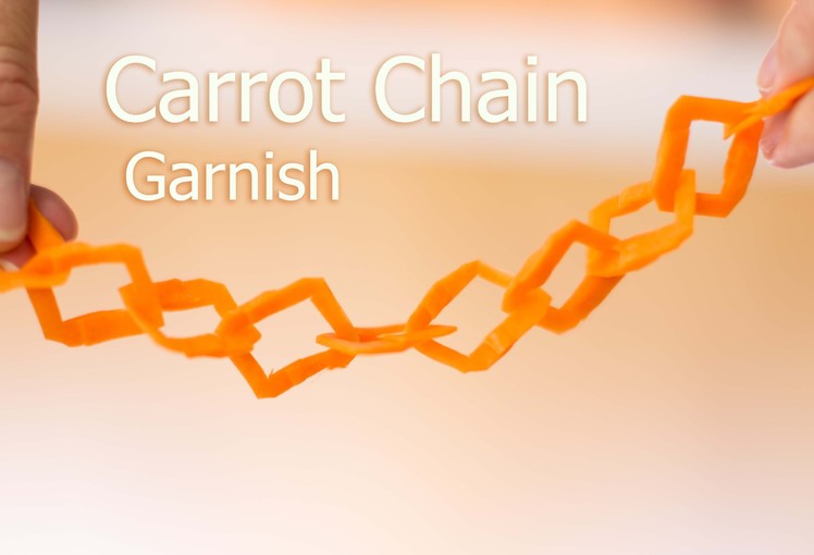 Amazing Carrot Chain Carving (must see)