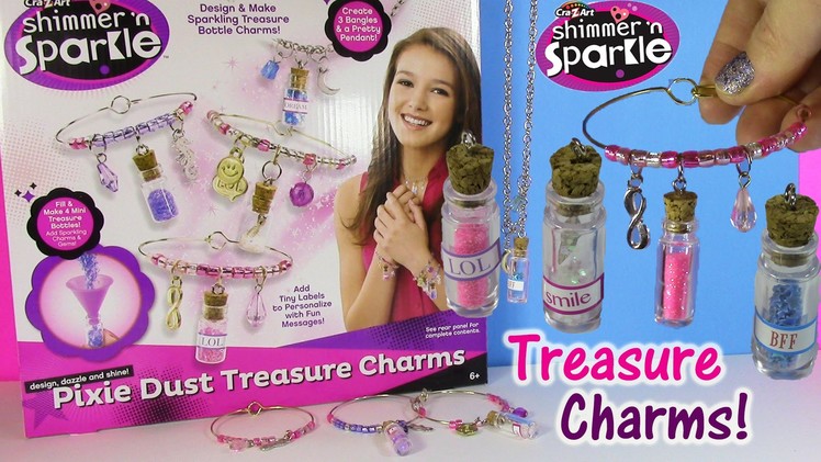 Cra-Z-Art Shimmer n Sparkle Pixie Dust Treasure Charms! Make Glitter Jewelry! LIP GLOSS