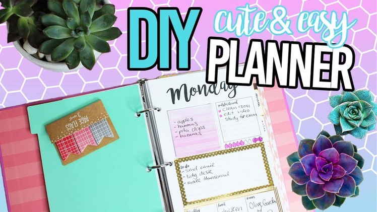 DIY PLANNER AND HOW I DECORATE IT