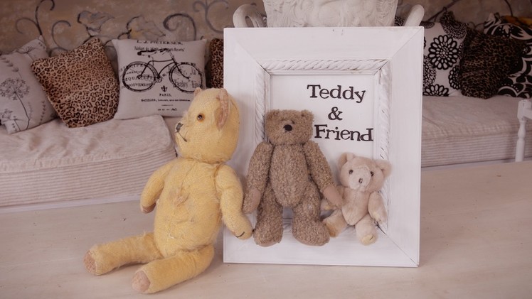 Framing Old Teddy Bears Idea