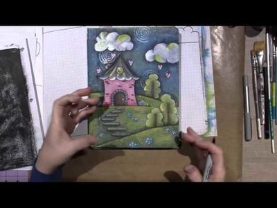 Hand Painted Composition Book Tutorial
