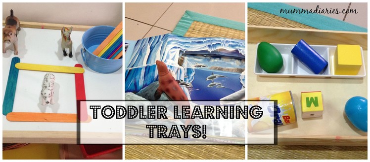 Hands-on learning activities for toddlers & preschoolers! (Montessori-inspired shelf!)