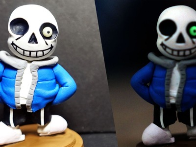 How to Make Sans Undertale Game Figure Polymer Clay Tutorial