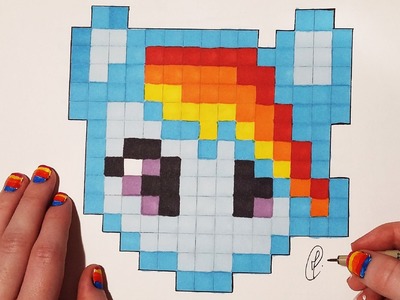 Pixel Art : How to draw My Little Pony (Easy)