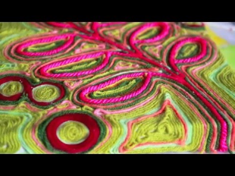 Retro Yarn Art with Aleene's Tacky Glue