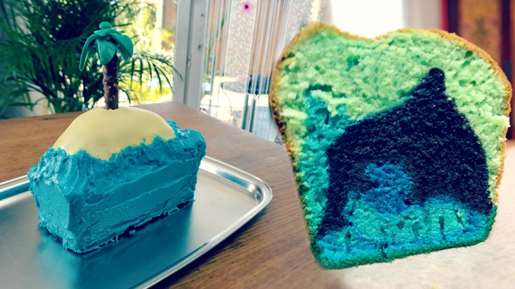 Surprise Inside Island Cake | Tutorial