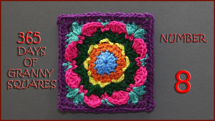 365 Days of Granny Squares Number 8