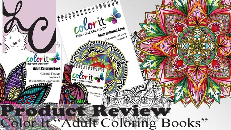 Art Supply.Product Review, Color It Adult Coloring Books (GIVEAWAY! + Speed Paint!)