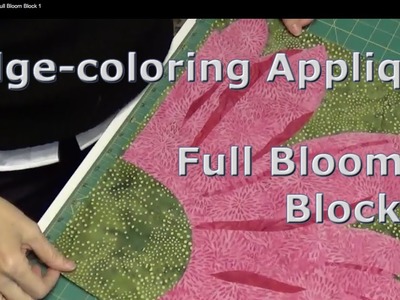 Edge-coloring Applique.Full Bloom Block 1
