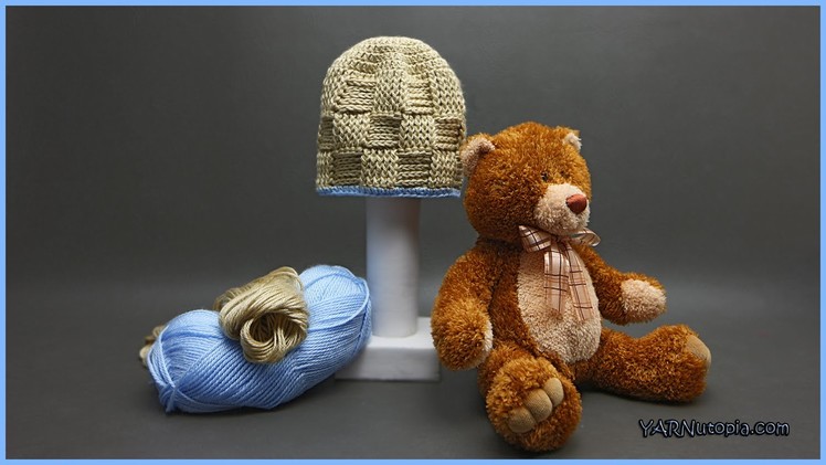 How to Crochet a Basket Weave Baby Hat