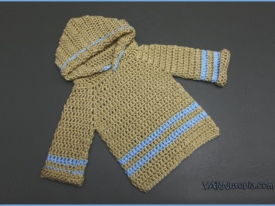 How to Crochet an Infant Pullover Hoodie