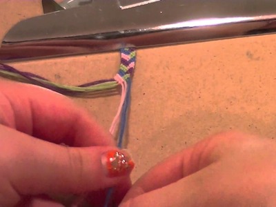 How to make friendship bracelets: 4 colored braid
