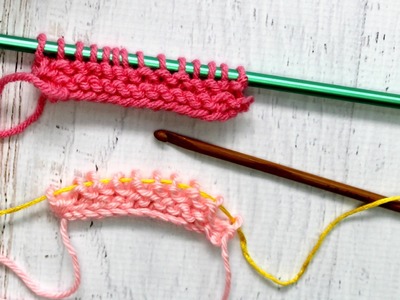 Learn the "Knit stitch" using the Knook