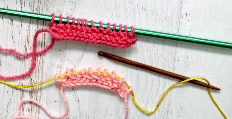 Learn the "Knit stitch" using the Knook
