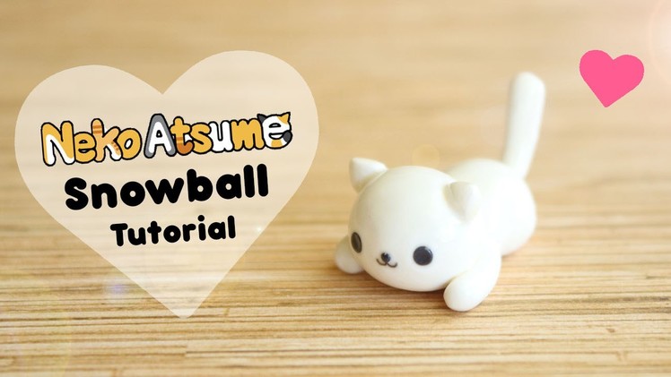Neko Atsume Simple Snowball │ Polymer Clay Tutorial
