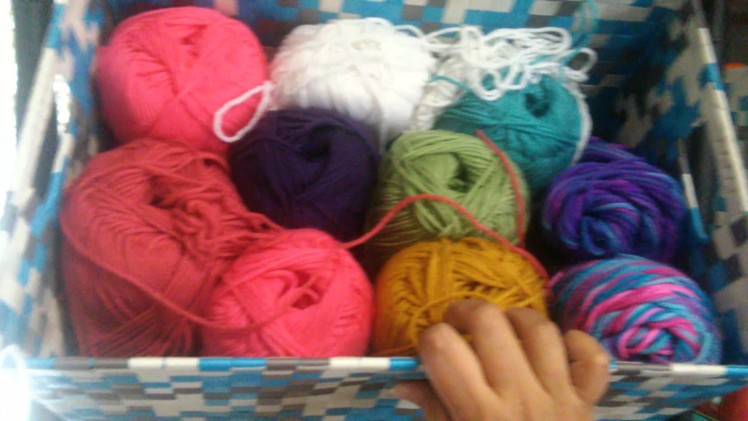 Organizing my yarn stash