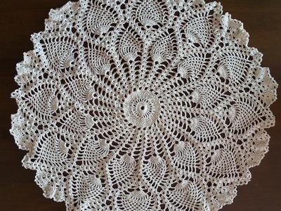 Rounded Pineapples Doily Part 1