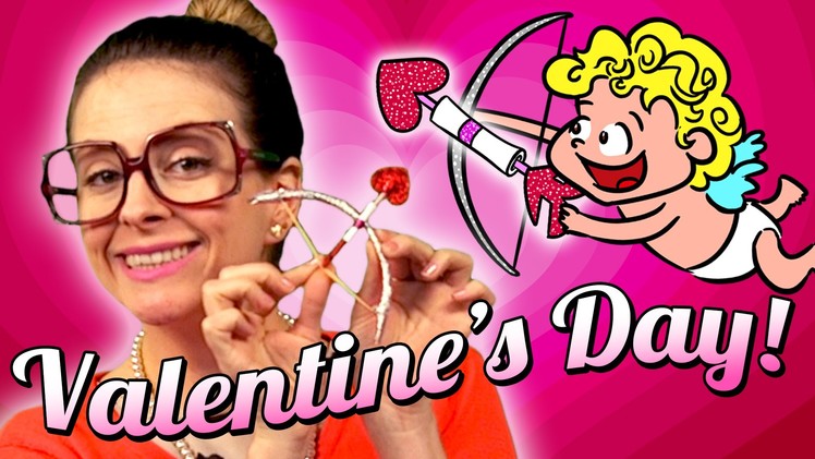 Valentine's Day - Cupid's Bow and Arrow Craft | Arts and Crafts with Crafty Carol at Cool School