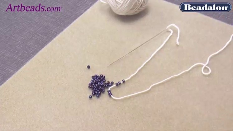 Artbeads MiniVid - Pre-Stringing Beads on Yarn