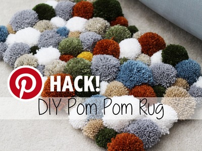 DIY Pom Pom Rug | Pinterest Hack! | Sewrella