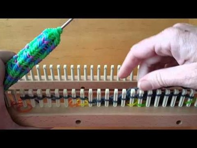 Entrelac on a knitting loom part 1