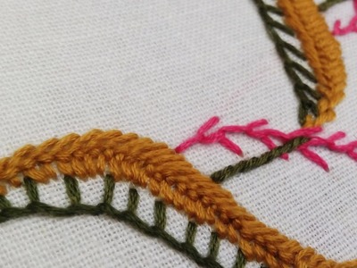 Hand Embroidery | Blanket, Cretan, Feather Stitch | HandiWorks #39