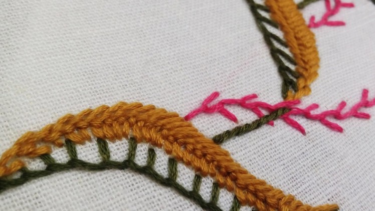 Hand Embroidery | Blanket, Cretan, Feather Stitch | HandiWorks #39
