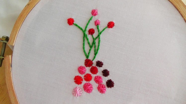 Hand Embroidery: Lentil stitch