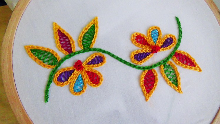 Hand Embroidery: Wine stitch
