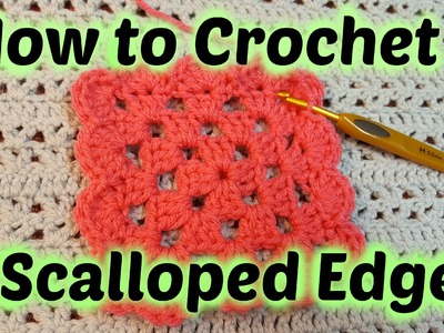 How to Crochet a Blanket Edge - Scalloped Edge