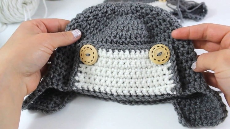 How to Crochet a Cute Toddler Aviator Hat