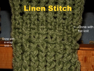 How To Do The Linen Stitch On A Loom