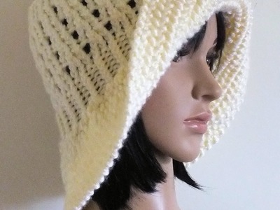 How to Loom Knit a Lacey Cloche