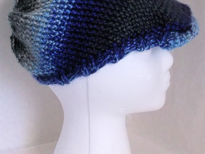 How to Loom Knit Newsboy Hat