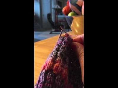 Knitting a sock on 9" circular #1