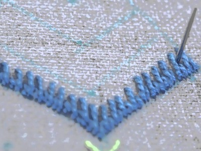 Learn How To Make a Long and Short Stitch   Embroidery Beginner   German