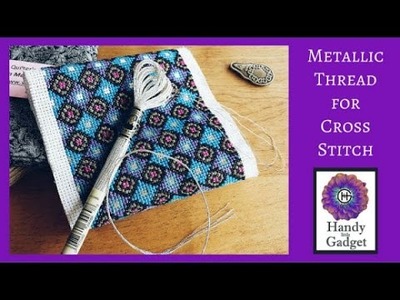 Metallic thread for cross stitch and embroidery