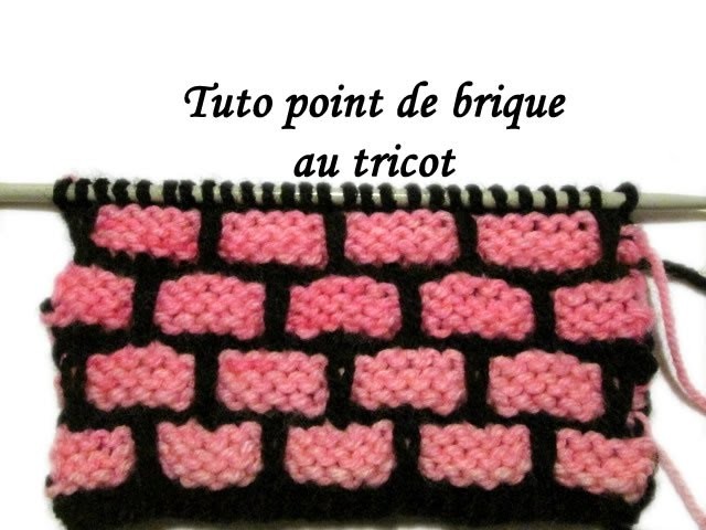 TUTO POINT DE BRIQUE AU TRICOT FACILE  Fancy stitch knitting