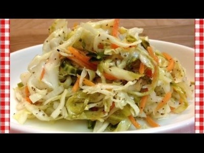 Warm Sweet & Sour Slaw ~ Cooked Cabbage Recipe ~ Noreen's Kitchen