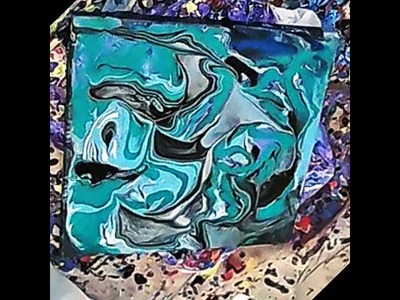 Abstract Fluid Acrylic Painting Pouring Technique HD