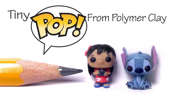 Cute Funko Pop. Pop Vinyl Inspired Polymer Clay Tutorial - Lilo & Stitch