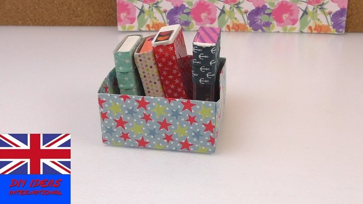 Decorate a Tic Tac box for storage Tutorial: Decorating Tic Tac storage with washi tape!