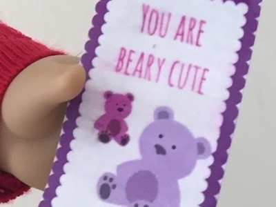 DIY American Girl Doll Valentine's Day Cards